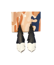 Load image into Gallery viewer, Huia Feather Earrings