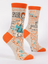 Load image into Gallery viewer, Funny Blue Q Women&#39;s Socks
