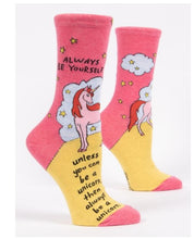 Load image into Gallery viewer, Funny Blue Q Women's Socks