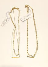 Load image into Gallery viewer, Double Chain Jewellery with te Reo words - Mana Wahine & Aroha