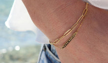 Load image into Gallery viewer, Double Chain Jewellery with te Reo words - Mana Wahine & Aroha