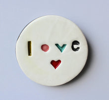 Load image into Gallery viewer, Ceramic Word Circles - by the Monster Co