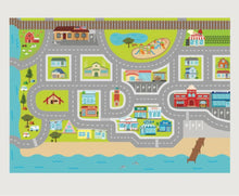 Load image into Gallery viewer, Nine Wooden Cars and Road Map in Box