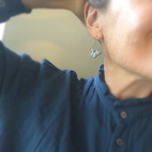Load image into Gallery viewer, Blue Butterfly Earrings by Natty