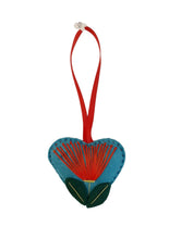 Load image into Gallery viewer, Handsewn Felt Pohutukawa Hearts