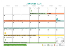 Load image into Gallery viewer, Gardener's Calendar 2026