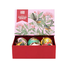 Load image into Gallery viewer, Christmas Balls Boxed - Birds and Flowers of New Zealand