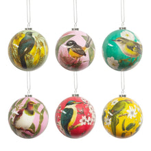 Load image into Gallery viewer, Christmas Balls Boxed - Birds and Flowers of New Zealand