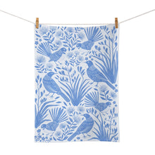 Load image into Gallery viewer, Woodcut Bird tea Towels
