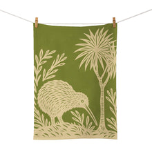 Load image into Gallery viewer, Woodcut Bird tea Towels