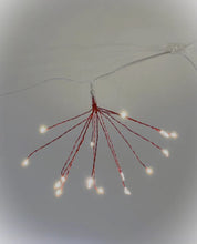 Load image into Gallery viewer, Starburst Garland Red Pohutukawa - plug in LED lights