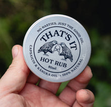 Load image into Gallery viewer, Hot Rub - pre and post exercise care.