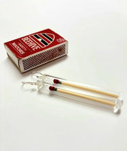 Load image into Gallery viewer, Glass Matchstick Earrings