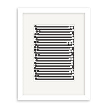 Load image into Gallery viewer, gordon walters, New Zealand artist, modern art, koru, monochromatic art, stripes, Maori art