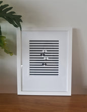 Load image into Gallery viewer, gordon walters, New Zealand artist, modern art, koru, monochromatic art, stripes, Maori art