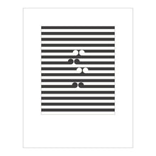Load image into Gallery viewer, gordon walters, New Zealand artist, modern art, koru, monochromatic art, stripes, Maori art