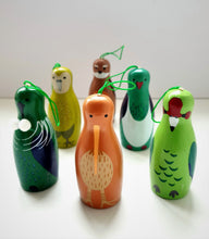 Load image into Gallery viewer, NZ Native Bird Wooden Christmas Decorations