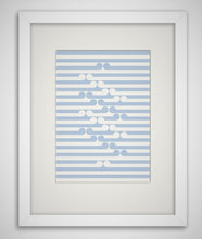 Load image into Gallery viewer, gordon walters, New Zealand artist, modern art, koru, monochromatic art, stripes, Maori art