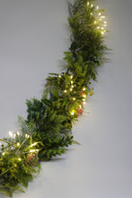 Load image into Gallery viewer, Starburst Garland Red Pohutukawa - plug in LED lights