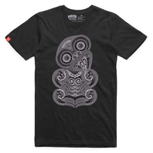 Load image into Gallery viewer, Black Tiki Tee by Totaea Rendall
