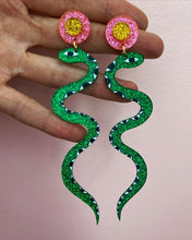 Load image into Gallery viewer, Sparkly Snake Earrings by Studio Soph