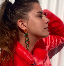 Load image into Gallery viewer, Sparkly Snake Earrings by Studio Soph