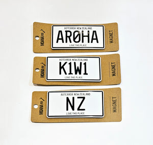 Kiwiana Number Plate Magnets