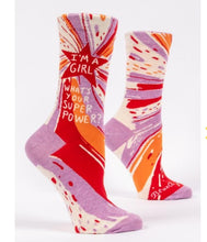 Load image into Gallery viewer, Funny Blue Q Women's Socks
