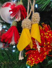 Load image into Gallery viewer, Pohutukawa and Kowhai Handmade Decorations
