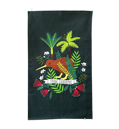 Native Birds & Plants on Tea Towels by DQ