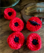Load image into Gallery viewer, Little Poppy Brooches
