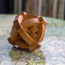 Load image into Gallery viewer, Galileo&#39;s Wooden Globe Puzzle
