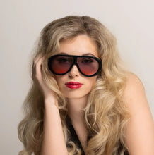 Load image into Gallery viewer, Happy To Sit On Your Face Sunglasses - Scuba Light Saber and Noir
