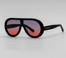 Load image into Gallery viewer, Happy To Sit On Your Face Sunglasses - Scuba Light Saber and Noir
