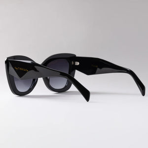 Happy To Sit On Your Face Sunglasses - Posse Black and Tortoiseshell.