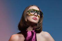 Load image into Gallery viewer, Happy To Sit On Your Face Sunglasses - Scuba Light Saber and Noir
