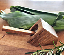 Load image into Gallery viewer, Wooden Salt Dish, Pig and Spoons by Jude Raffills
