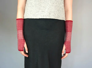 Knit Shepherd Fingerless Gloves