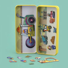 Load image into Gallery viewer, Magnetic Travel Toy Box - Trucks
