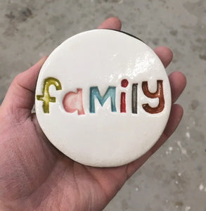 Ceramic Word Circles - by the Monster Co