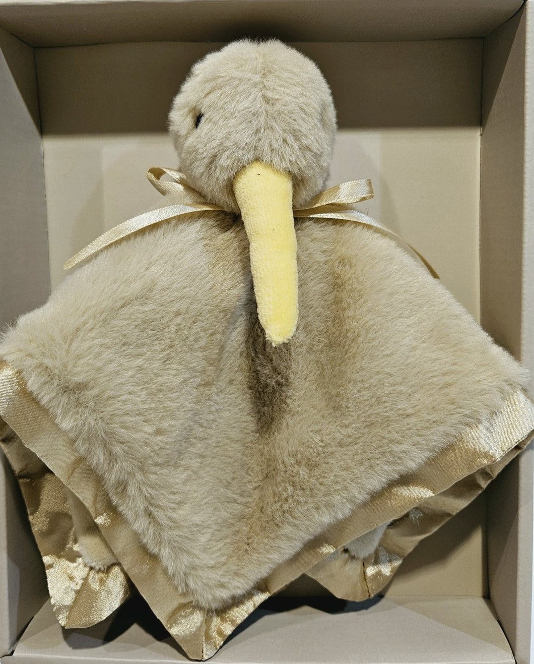 Plush Baby Kiwi Soft Blanket Toy Pastel