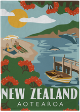 Load image into Gallery viewer, New Zealand Illustrated Landscape Tea Towels

