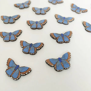 Blue Butterfly Earrings by Natty