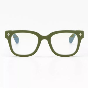 OKKIA green reading glasses