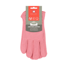 Load image into Gallery viewer, Pink Leather Gardening Gloves
