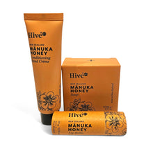 Load image into Gallery viewer, Manuka Honey Skincare - hand cream, lip balm and soap
