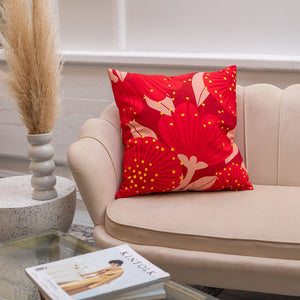 Bright Pohutukawa Cushion Covers