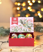 Load image into Gallery viewer, Christmas Balls Boxed - Birds and Flowers of New Zealand
