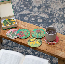 Load image into Gallery viewer, NZ Floral Placemats on Gentle Green and Floral Coasters
