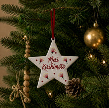 Load image into Gallery viewer, White Star - Merry Christmas &amp; Meri Kirimete

